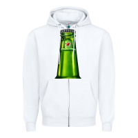 White green beer Zipper Hoodie - AdoDesignShop