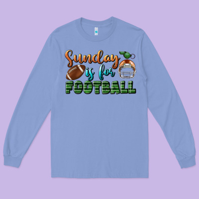 Sunday Is For Football Long Sleeve Tee Designed By Bundleandbundleshop