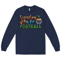 Navy sunday is for football Long Sleeve Tee - BundleAndBundleShop