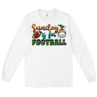 White sunday is for football Long Sleeve Tee - BundleAndBundleShop