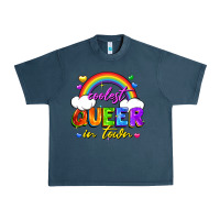 Midnight Navy Coolest queer in town Urban Heavy Tee - FaDigitalArtStudio
