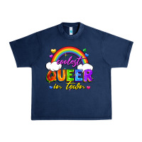 Navy Coolest queer in town Urban Heavy Tee - FaDigitalArtStudio