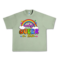 Oil Green Coolest queer in town Urban Heavy Tee - FaDigitalArtStudio