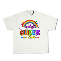 Pistachio Coolest queer in town Urban Heavy Tee - FaDigitalArtStudio
