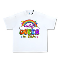 White Coolest queer in town Urban Heavy Tee - FaDigitalArtStudio