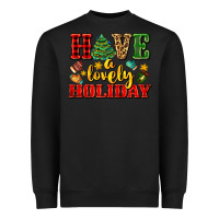 Black have a lovely holiday with gloves Heavyweight Sweatshirt - AdoDesignShop