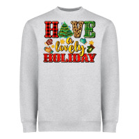 Heather Grey have a lovely holiday with gloves Heavyweight Sweatshirt - AdoDesignShop