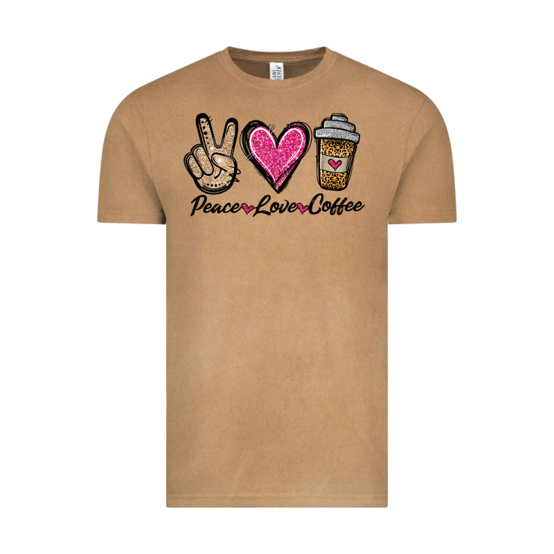 Peace Love Coffee Vintage Tee by Jasminsmagicworld | Teevron