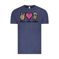 Vintage Denim peace love coffee Vintage Tee - Jasminsmagicworld
