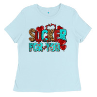 Baby Blue sucker for you olivia Ladies Tee - OliviaCreatesArt