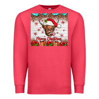 Cardinal merry christmas cow Premium Sweatshirt - JahusDesignShop