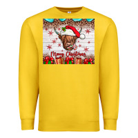 Lemon merry christmas cow Premium Sweatshirt - JahusDesignShop