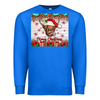 True Royal merry christmas cow Premium Sweatshirt - JahusDesignShop