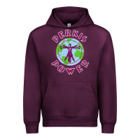Mauve Wine heavyweights power Urban Hoodie - DesigneFamous