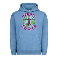 Pigment Pebble Blue heavyweights power Urban Hoodie - DesigneFamous