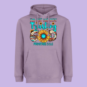 I M Just Out Here Trusting God Proverbs 3 5,6 Heavyweight Hoodie Designed By Jahusdesignshop