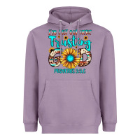 Lavender i m just out here trusting god proverbs 3 5,6 Heavyweight Hoodie - JahusDesignShop