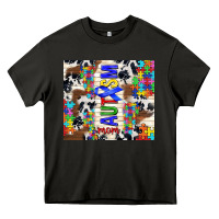 Asphalt autism mom puzzle ribbon Heavy Core Tee - TumblerDesignByShophia