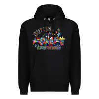 Black autism avareness Premium Hoodie - SublimationCraftShop