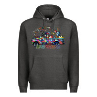 Charcoal Heather autism avareness Premium Hoodie - SublimationCraftShop