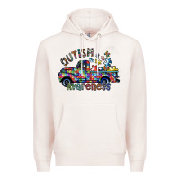 Pale Pink autism avareness Premium Hoodie - SublimationCraftShop