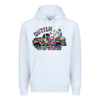 White autism avareness Premium Hoodie - SublimationCraftShop
