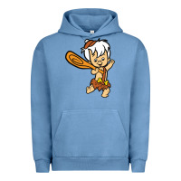Pigment Pebble Blue bamm bamm Urban Hoodie - DesigneFamous