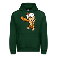 Forest Green bamm bamm Urban Hoodie - DesigneFamous