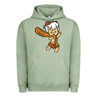 Pigment Oil Green bamm bamm Urban Hoodie - DesigneFamous