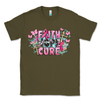 Army Green Faith hope cure Cancer Awareness Classic Tee - HowdyJamesFarm