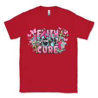 Red Faith hope cure Cancer Awareness Classic Tee - HowdyJamesFarm