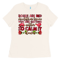 Bone roses are red chocolates are brown Ladies Tee - OliviaCreatesArt