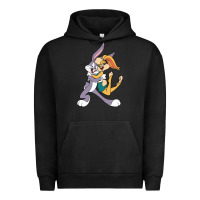 Pigment Black bugs bunny and lola bunny Urban Hoodie - DesigneFamous