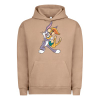 Pigment Burro bugs bunny and lola bunny Urban Hoodie - DesigneFamous