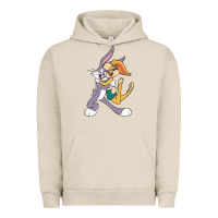 Pigment French Oak bugs bunny and lola bunny Urban Hoodie - DesigneFamous