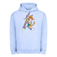 Pigment Grape Ice bugs bunny and lola bunny Urban Hoodie - DesigneFamous