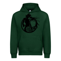 Forest Green goku super saiyan ultra dragon Urban Hoodie - DesigneFamous