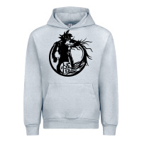 Heather Grey goku super saiyan ultra dragon Urban Hoodie - DesigneFamous