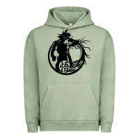 Pigment Oil Green goku super saiyan ultra dragon Urban Hoodie - DesigneFamous