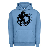 Pigment Pebble Blue goku super saiyan ultra dragon Urban Hoodie - DesigneFamous