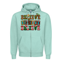 Seafoam believe believe believe Zipper Hoodie - AdoDesignShop