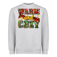 Heather Grey warm and cozy with scarf Heavyweight Sweatshirt - AdoDesignShop