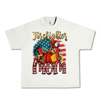 Pistachio Firefighter mom Urban Heavy Tee - FaDigitalArtStudio