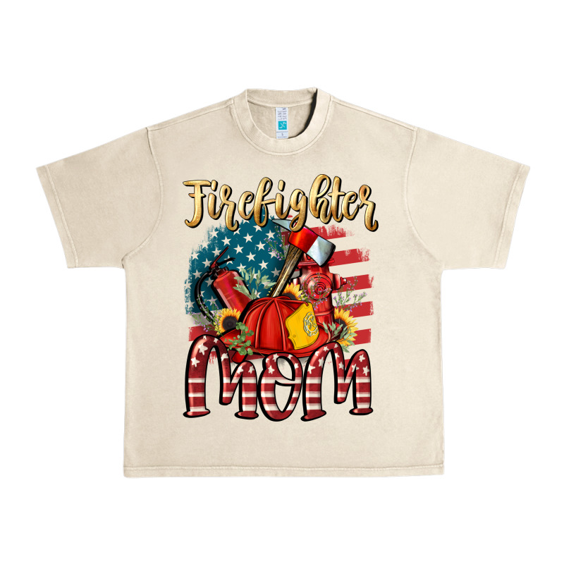Firefighter Mom Urban Heavy Tee by FaDigitalArtStudio | Teevron