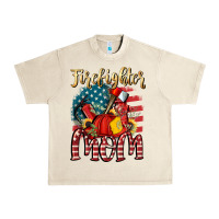 Sandshell Firefighter mom Urban Heavy Tee - FaDigitalArtStudio