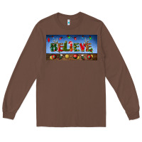 Chestnut christmas believe license plate Long Sleeve Tee - BundleAndBundleShop