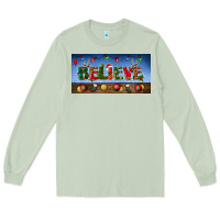 Matcha christmas believe license plate Long Sleeve Tee - BundleAndBundleShop