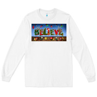 White christmas believe license plate Long Sleeve Tee - BundleAndBundleShop