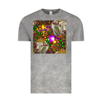 Cloud Rock Mardi Gras Cow Leopard Seamless Pattern Vintage Tee - FaDigitalArtStudio