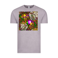 Vintage Zinc Mardi Gras Cow Leopard Seamless Pattern Vintage Tee - FaDigitalArtStudio